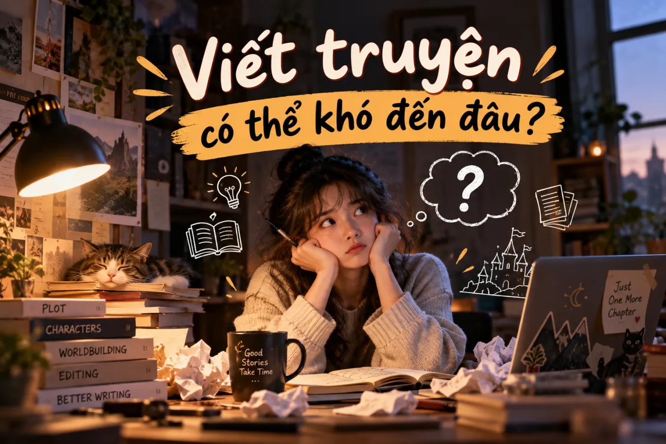 Ảnh bài Blog Viết truyện có thể khó đến đâu?