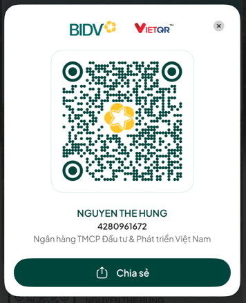 QR ủng hộ Thuyen Linh