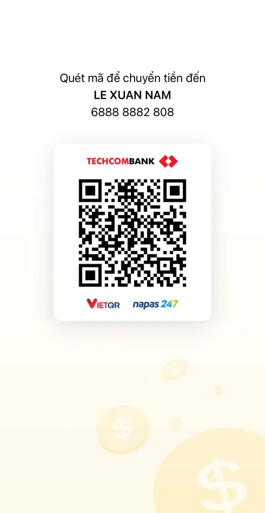 QR ủng hộ nam le xuan