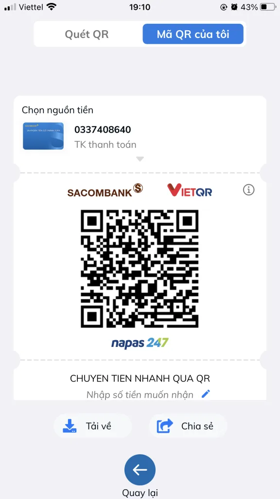 QR ủng hộ Khang Trọng