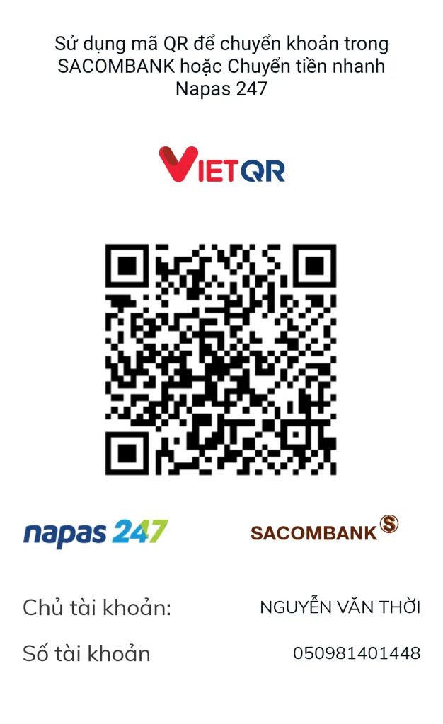 QR ủng hộ Thời Nguyễn