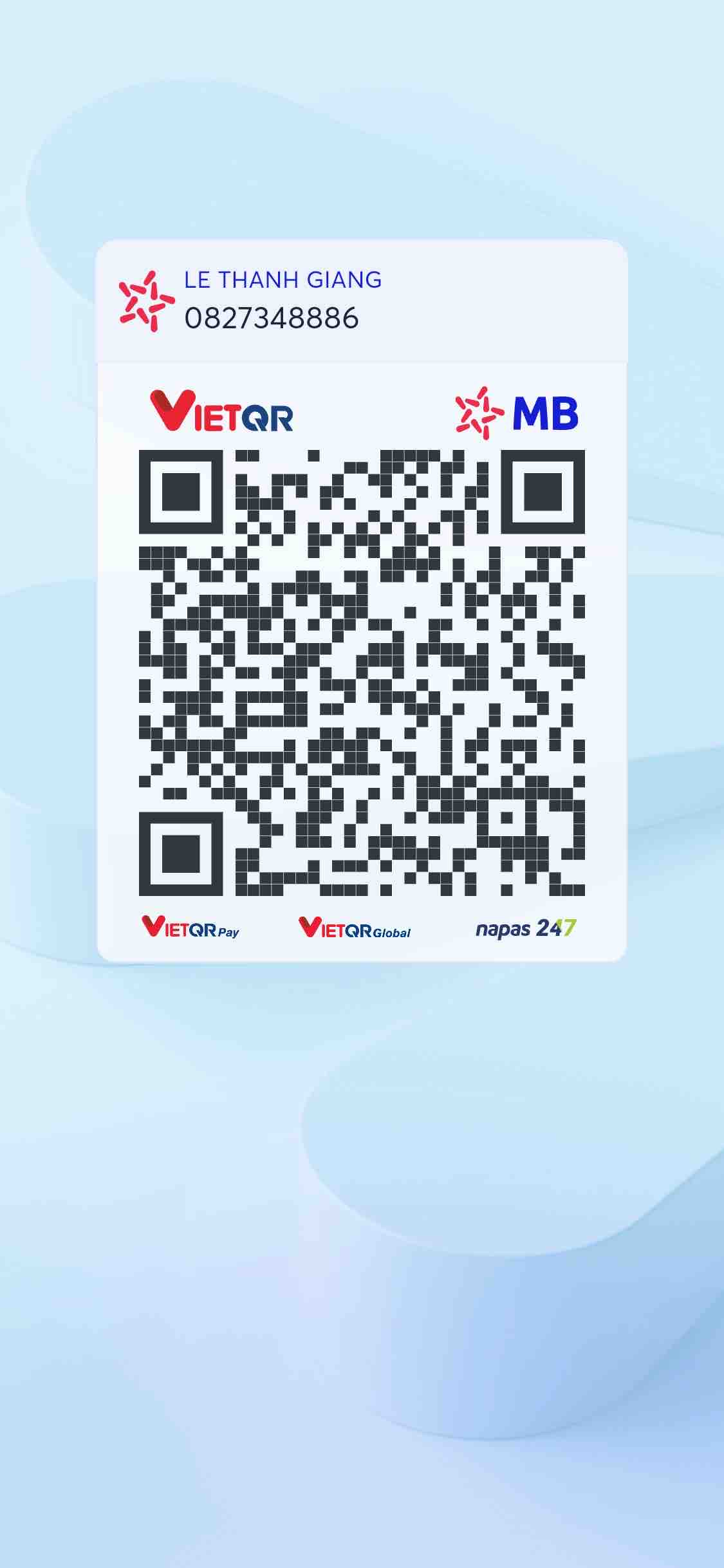 QR ủng hộ Hồn Phu Tử