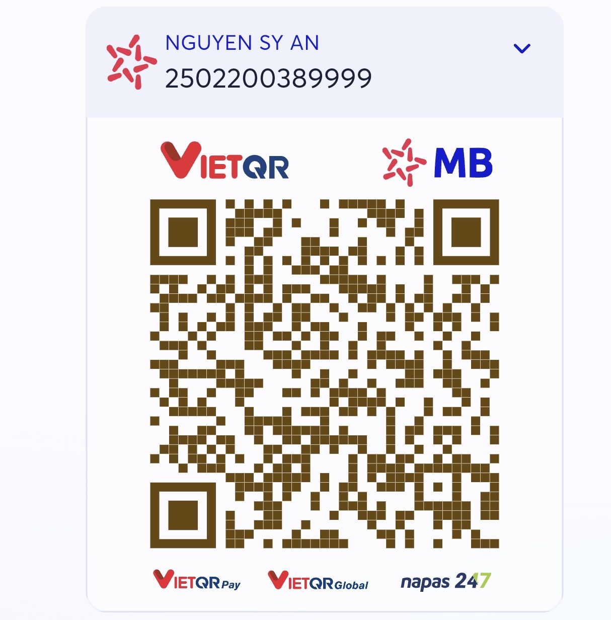 QR ủng hộ An Thích Ăn Cay